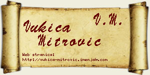 Vukica Mitrović vizit kartica